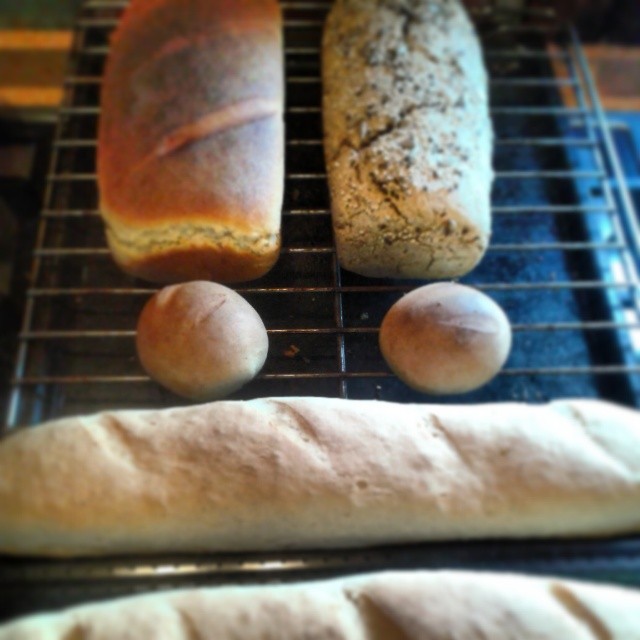 Variedad de panes para el desayuno