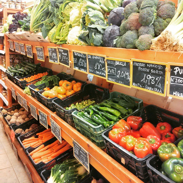 Preciosidad de verduras ecológicas de la asociación de consumo Landare
