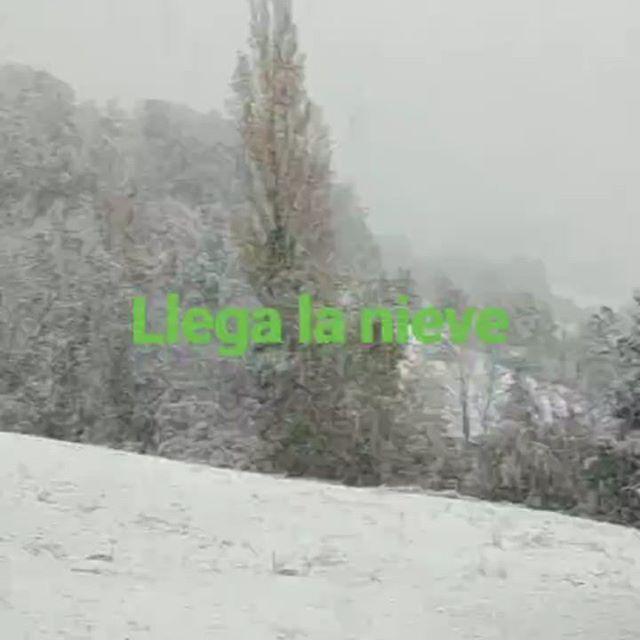 Llega la #nieve sin marchar el #otoño en el #pirineo de #navarra